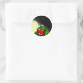 nachtmonster ronde sticker (Tas)