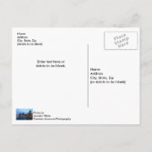 Nachtnacht bij de marine pier briefkaart (Achterkant)