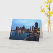 Nachtnacht bij de marine pier kaart (Gele Bloem)