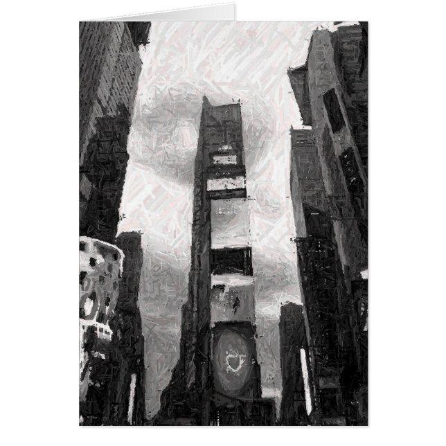 Nachtnacht in de stad, kaart (Voorkant)