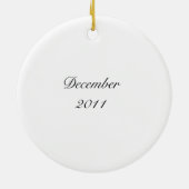 Nachtnacht in de Waterverf van Parijs Keramisch Ornament (Achterkant)