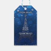 Nachtnacht in Parijs onder de naam Stars Blue Silv Cadeaulabel (Achterkant)