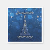 Nachtnacht in Parijs onder de naam Stars Blue Silv Servet (Voorkant)