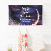 Nachtnacht onder de sterren Birthday Banner (Insitu)