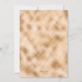 Nachtnacht onder de sterren Gold Invitation Kaart (Achterkant)