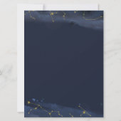 Nachtnacht onder de sterren Sweet 16 uitnodiging o (Achterkant)