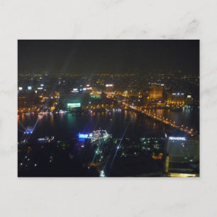 nachtnacht riviertje briefkaart
