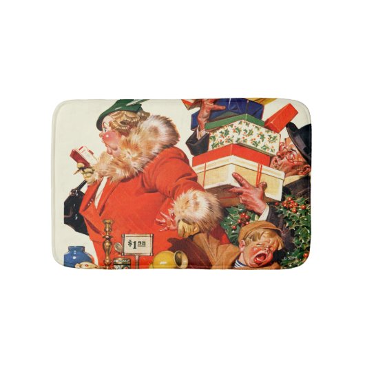 Nachtnacht voor Kerstmis Badmat (Voorkant)