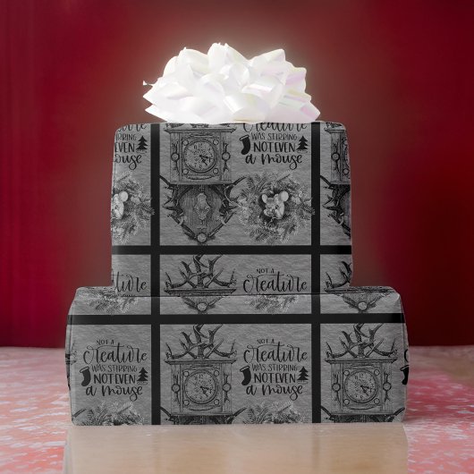 Nachtnacht voor Kerstmis Cadeaupapier