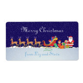 Nachtnacht voor Kerstmis Etiket (Voorkant)