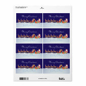 Nachtnacht voor Kerstmis Etiket (Full Sheet)