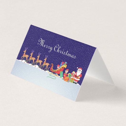 Nachtnacht voor Kerstmis Kaart (Voorkant)