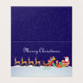 Nachtnacht voor Kerstmis Kaart (Buitenkant ongevouwen)