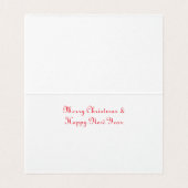 Nachtnacht voor Kerstmis Kaart (Binnenkant ongevouwen)