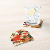 Nachtnacht voor Kerstmis Kartonnen Onderzetters (Insitu)