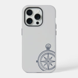 Nachtonderzoek donkere academie kompas iPhone 15 pro case