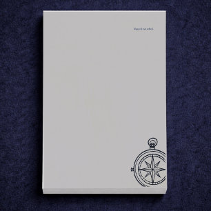 Nachtonderzoek donkere academie kompas post-it® notes