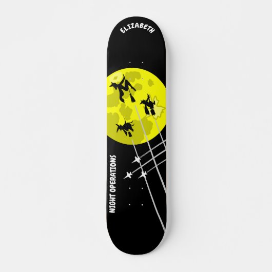 Nachtoperaties Grappig Aanpasbaar Persoonlijk Skateboard (Voorkant)