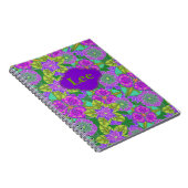 nachtorchideeën voor laptops in het groen notitieboek (Rechterzijde)