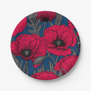 Nachtpapavertuin Papieren Bordje