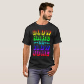 Nachtpartij gloed hard of gloed huis t-shirt (Voorkant volledig)