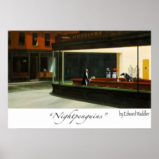 nachtpinguïns poster (Voorkant)