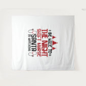 Nachtploeg Verpleegster Santa kijkt Wandkleed (Voorkant (horizontaal))