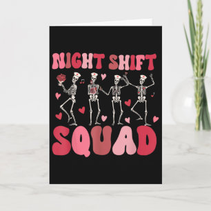 Nachtploeg verpleegsters skelet dansen grappig Va Kaart