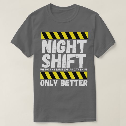 nachtploegendienst nachtdienst Funny T-shirt (Design voorkant)