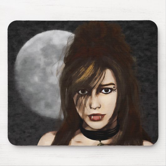 Nachtportret Mousepad Muismat (Voorkant)