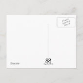 Nachtreflectie in Eid Mubarak Briefkaart (Achterkant)