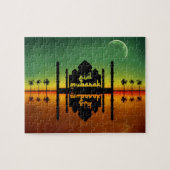 Nachtreflectie in Eid Mubarak Legpuzzel (Horizontaal)