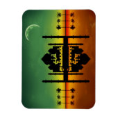 Nachtreflectie in Eid Mubarak Magneet (Verticaal)