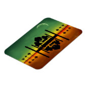 Nachtreflectie in Eid Mubarak Magneet (Linkerzijde)