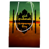 Nachtreflectie in Eid Mubarak Medium Cadeauzakje (Achterkant)