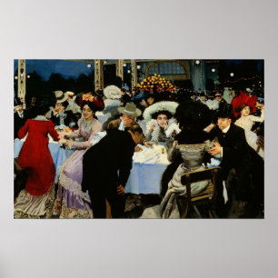 Nachtrestaurant Poster