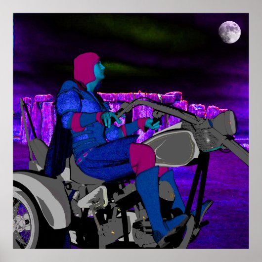 Nachtrijder Poster (Voorkant)