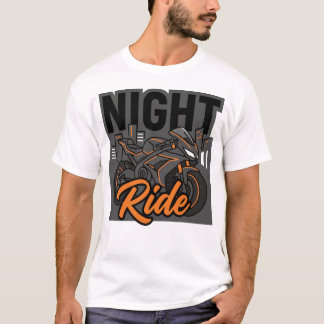 Nachtrit Motorfiets Sportmotorfiets Stedelijke Bik T-shirt