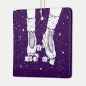 Nachtrolschaatsen Keramisch Ornament (Links)