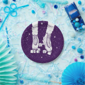 Nachtrolschaatser Papieren Bordje (Feest)