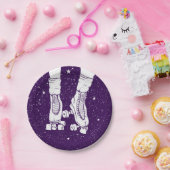 Nachtrolschaatser Papieren Bordje (Feest)