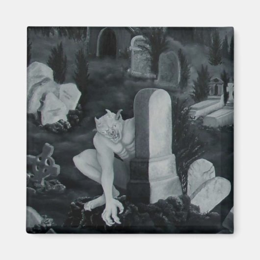 Nachts auf dem Friedhof - Teufel Magneet (Voorkant)