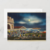 Nachtscène briefkaarten oceaan uitzicht (Voorkant / Achterkant)