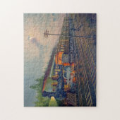 Nachtscène op de centrale spoorweg van New York Legpuzzel (Verticaal)