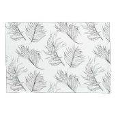 Nachtschaduw Botanische Zwart-witte Kussensloop (Voorkant)