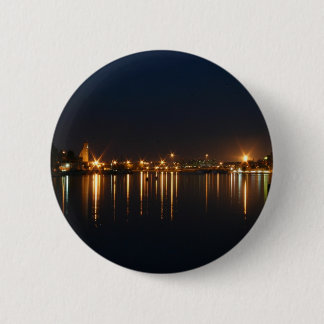 Nachtschot in Brindisi (Apulië, Italië) Ronde Button 5,7 Cm