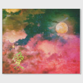 NACHTSKY MET KANJI SYMBOLLOVE CADEAUPAPIER (Vlak)