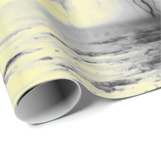 NACHTSKY MET ZWARTE LICHTING EN GEEL WRAPPEN CADEAUPAPIER (Rol Hoek)