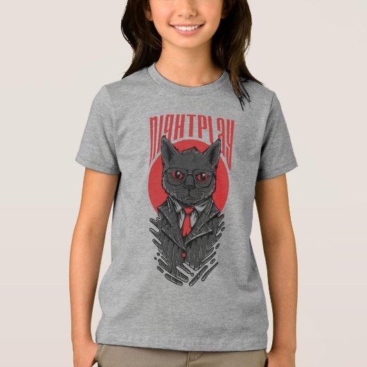 Nachtspel: het schaduwinstinct Tri-Blend shirt (Voorkant)
