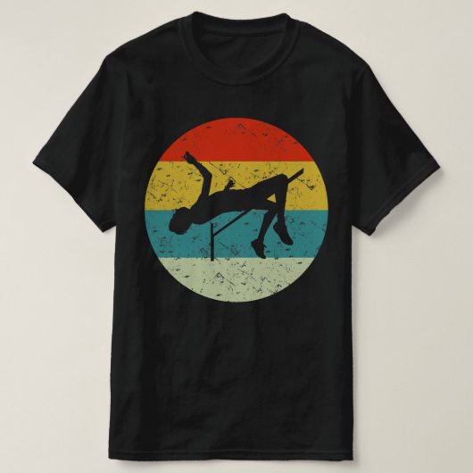 nachtspringretro  silhouet 70's t-shirt (Design voorkant)